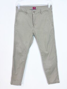 LEVI’S XX CHINO KHAKI TAN TAPERED LEG FLAT FRONT PANTS MENS SZ 30x32